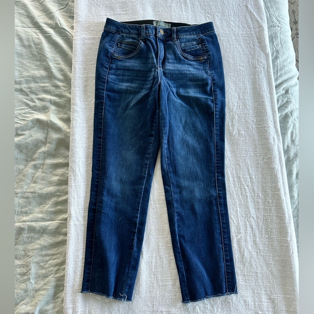 Wit & Wisdom Dark Blue Cropped Skinny Jeans